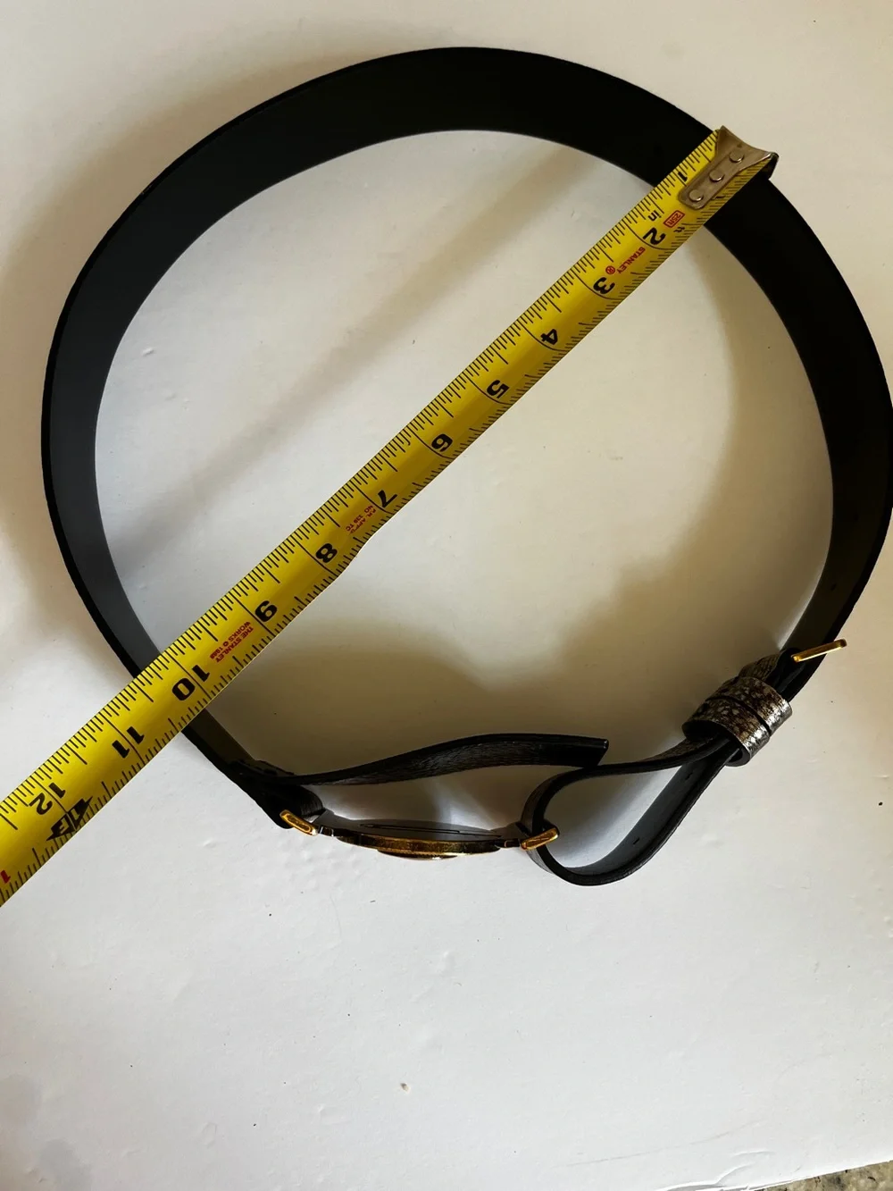 RARE Burberry Prorsum Leather and Brass Logo Toggle Buckle Belt